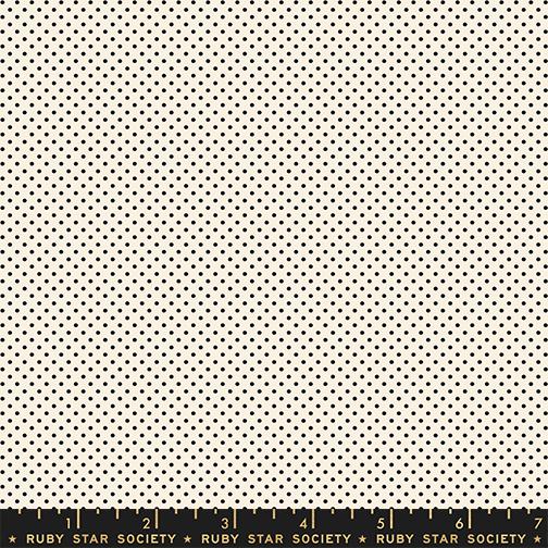 1 800 Calico Mini Dot in Black on Natural