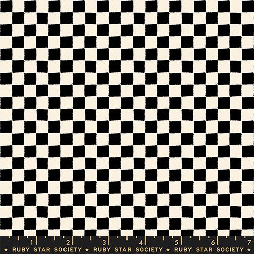 1 800 Calico Block Print Checks and Plaids Blender in Black