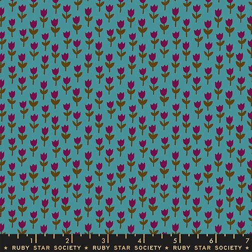 1 800 Calico Tulips 30's and Retro Floral Blender in Storytime